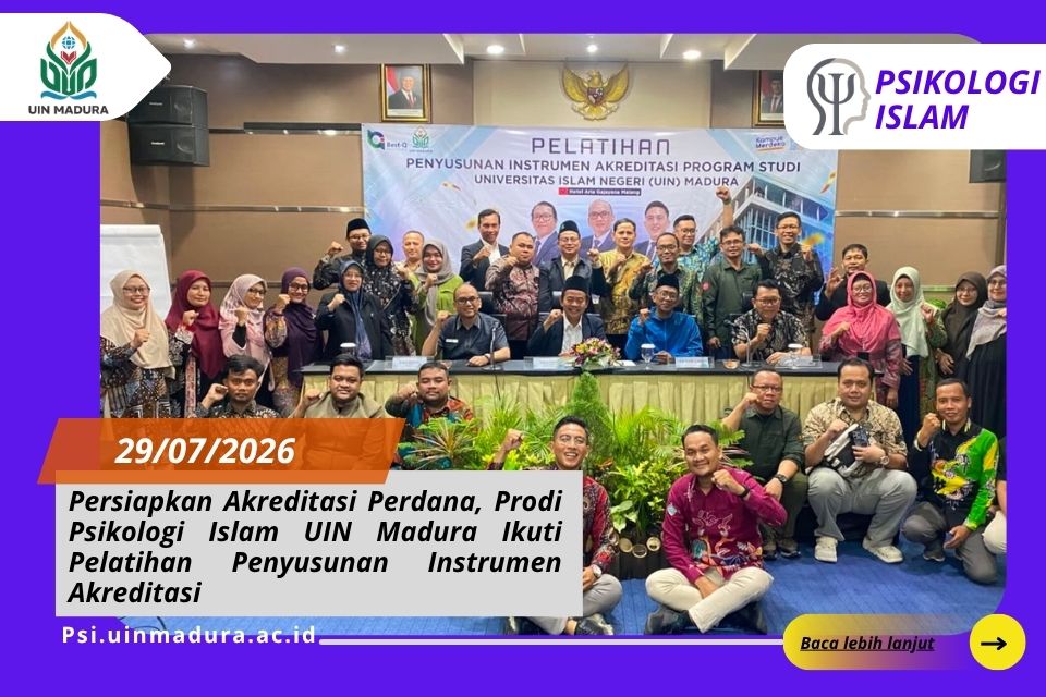 Persiapkan Akreditasi Perdana, Prodi Psikologi Islam UIN Madura Ikuti Pelatihan Penyusunan Instrumen Akreditasi
