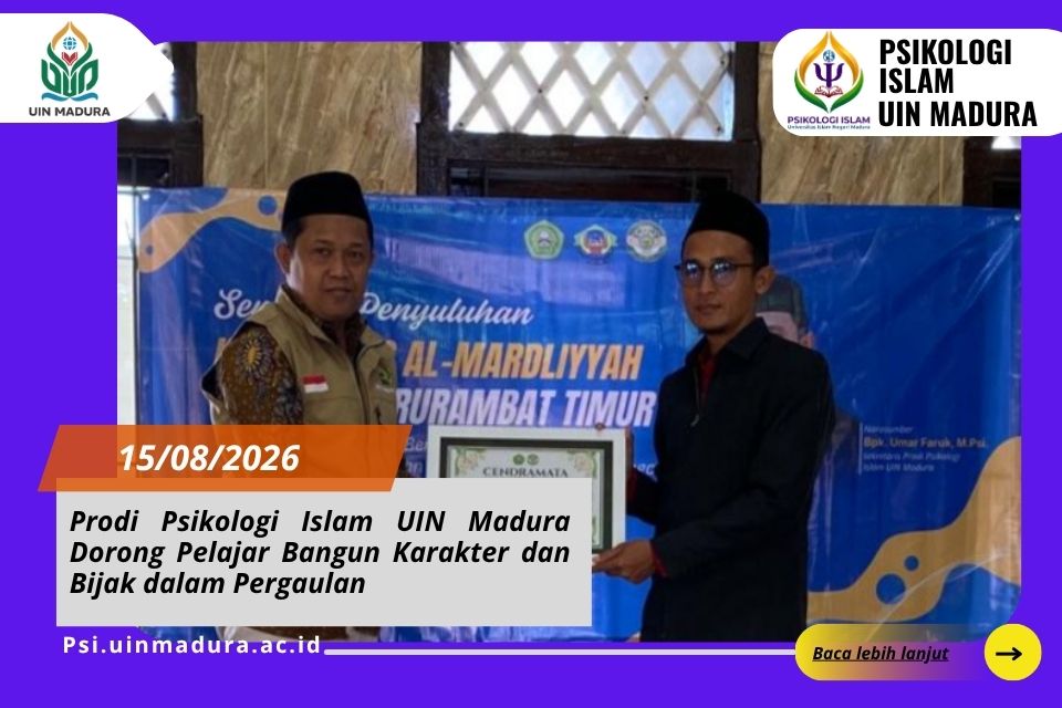 Prodi Psikologi Islam UIN Madura Dorong Pelajar Bangun Karakter dan Bijak dalam Pergaulan